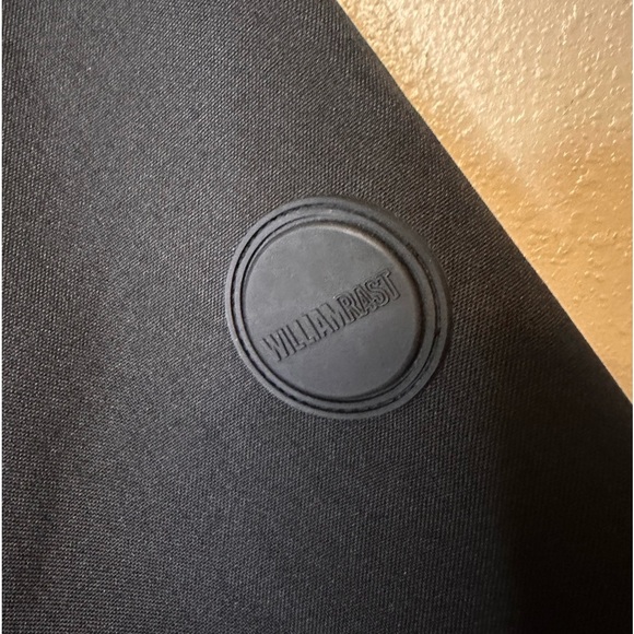 William Rast Men’s Softball Shell Bomber Jacket Justin Timberlake Sz Large Black - Picture 4 of 7